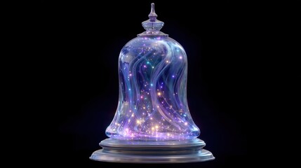 Magical glowing glass jar