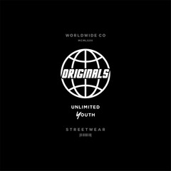 worldwide  street wear, perfect for modern t-shirt design.