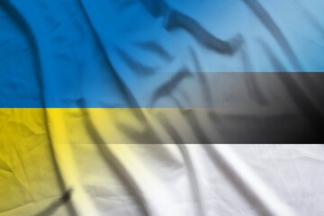 Ukraine and Estonia official flag transborder relations EST UKR