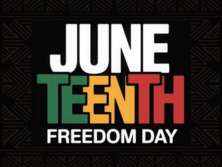 Obraz premium Celebrating freedom and heritage this June. Join us in honoring the journey and the triumphs.
