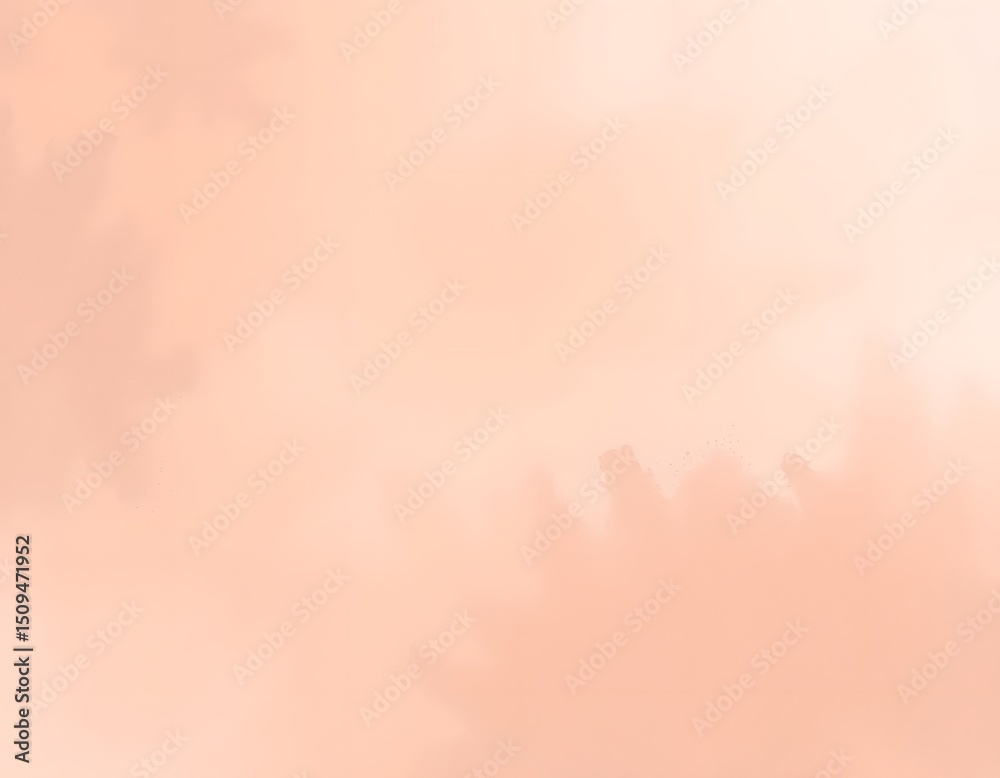 Fototapete Soft Peachy Fuzz Background, Textured Brushstrokes Create Depth, A Gentle Hand-painted Feel Offers Tranquility, Creating A Calm Backdrop. Perfect For Adding Warmth And Subtle Elegance To Any Design.