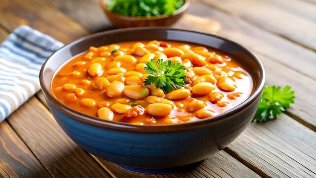 Rotating around a Bowl of Baked Beans