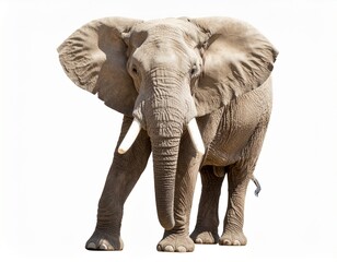 Fototapeta premium African elephant isolated on transparent background