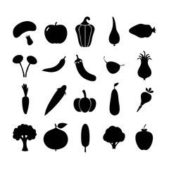 set of vegetables