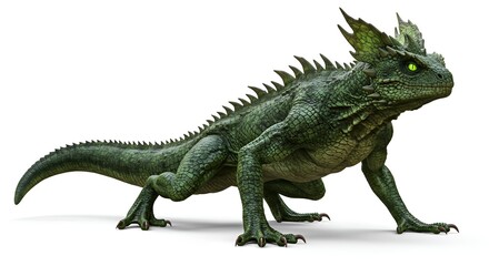 Obraz premium green dragon toy