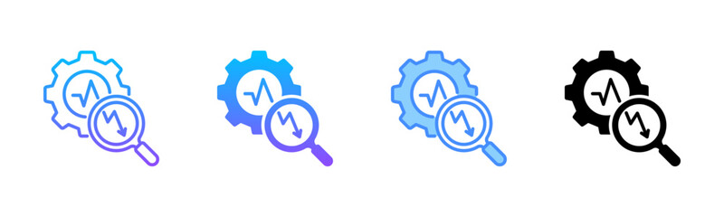 Process Analysis Multi Style Icon Set