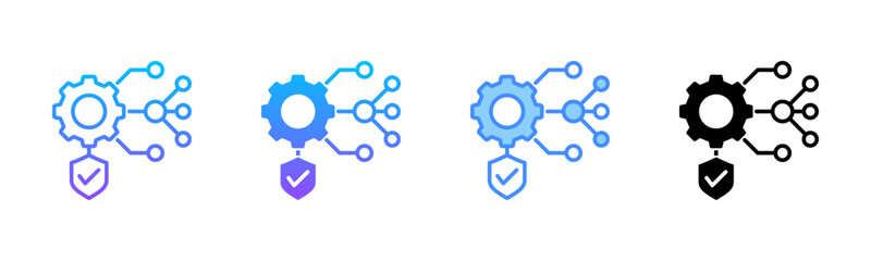 Obraz premium Reliability Multi Style Icon Set