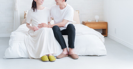 妊婦の妻と夫