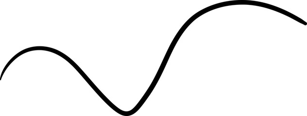 Scribbled Freeform Wavy Line Stroke