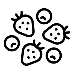 Berries icon. Vector line icon
