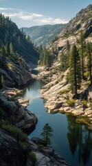 Obraz premium lake in the mountains