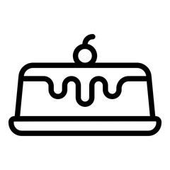 Semifreddo icon. Vector line icon