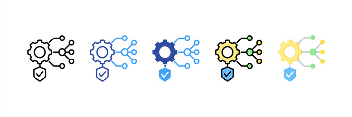 Reliability Multi Style Icon Set