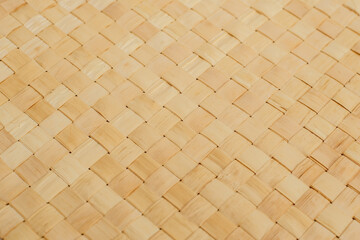 Natural woven texture background from plant fibers