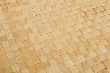 Natural woven texture background from plant fibers