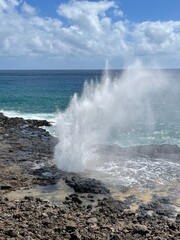 waves on the beach