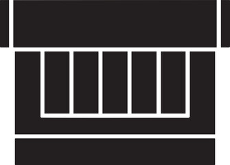 white fence defines a rectangular space.