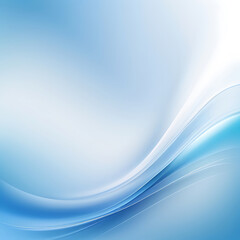 Obraz premium Smooth Blue White Gradient Abstract Background with Soft Flowing Waves and Light Effect | AI