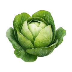 Fototapeta premium Fresh Green Cabbage with Dew Drops Reflecting Natural Beauty in Garden Setting for Culinary and Agricultural Use transparent background, png