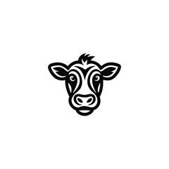 Cow Logo Design. Perfect Minimalist Cow Symbol
