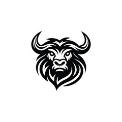 Bison Head Logo. Modern and Memorable Bison Design