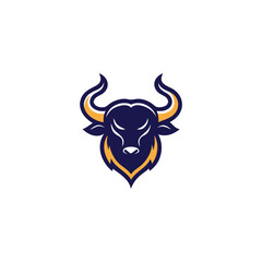 Bull Logo. Stylish and Iconic Design Symbolizing Strength and Experience