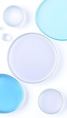 Modern Glass Shapes Boast A Frosted Texture, Rounded Corners And A Gentle Gradient, Offering A Contemporary Abstract Design. Ideal Background Elements Add Sophistication. Perfect For Website Headers