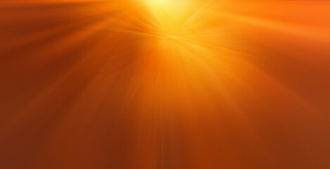 Radiant Sunburst Abstract Image with Orange and Golden Light . gold neon light streaks radiating...
