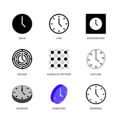 Each clock icon has its own creative design, and each design can meet the needs of different jobs.