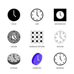 Each clock icon has its own creative design, and each design can meet the needs of different jobs.
