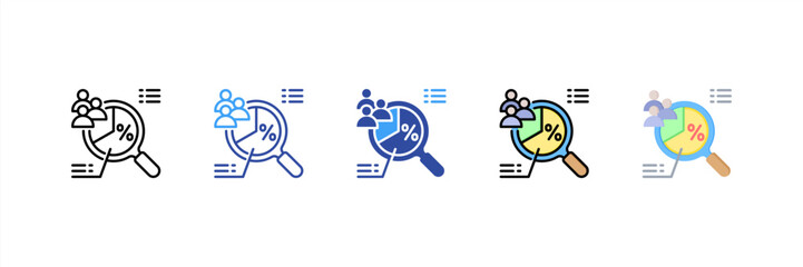 Demographic Multi Style Icon Set