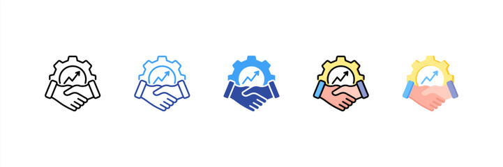 Partnership Multi Style Icon Set