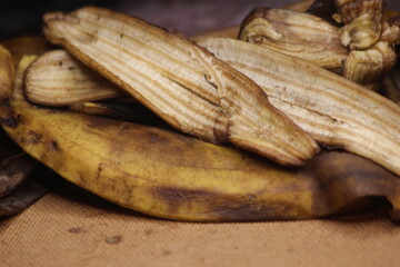 Banana Peels Close Up