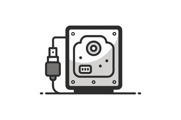 hard drive plug icon