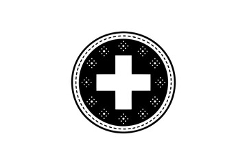 Obraz premium medical cross in circle