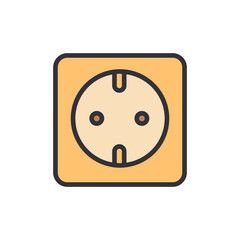 Fototapeta premium Electrical Outlet Illustration Of Energy Source Isolated On Transparency