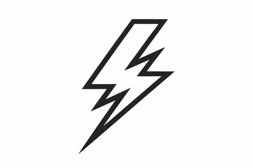 thin zigzag lightning bolt sharp edge