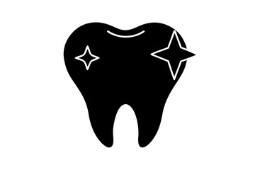 tooth icon sparkle symbol