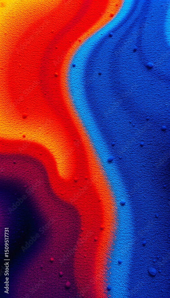 Aufkleber vibrant grainy gradient art, abstract color texture background. bold, dynamic, and intricate design.