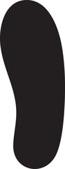 simple stylized silhouette of a shoe.