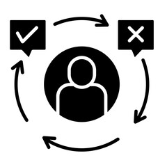 Feedback Loop  Icon Element For Design	