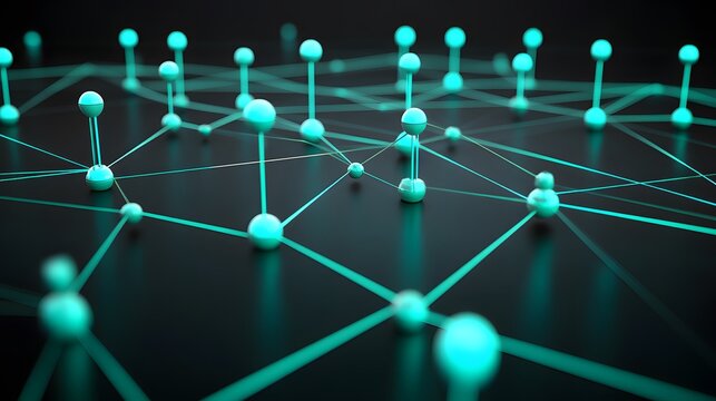 Abstract Network Connection Nodes Global System Technology