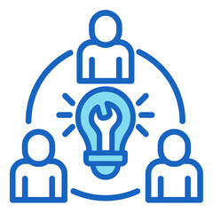 Collaboration Tools  Icon Element For Design	