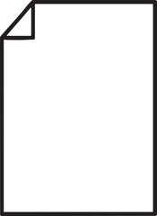 Obraz premium white sheet of paper with a corner folded upwards.