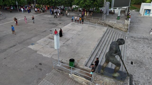 bom jesus da lapa, bahia, brazil - may 19, 2025: View of the Bom Jesus da Lapa sanctuary in Bahia.