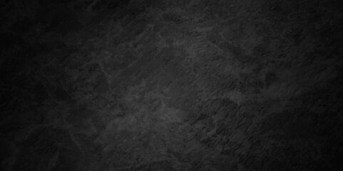 Dark rough aged black stone wall grunge backdrop texture background. monochrome slate grunge concrete wall black backdrop vintage marbled textured border background.	
