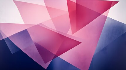 Fototapeta premium Abstract Pink Purple Blue Geometric Triangles Overlay Background