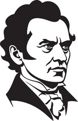 Obraz premium stern portrait of a man with intense eyes.