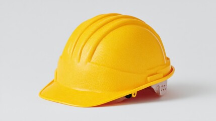 Fototapeta premium Yellow Hard Hat Safety Helmet Construction Industry Workplace Protection