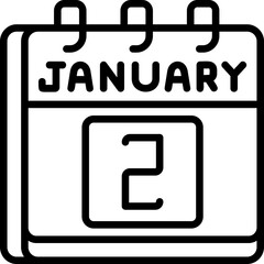 January 2 Icon